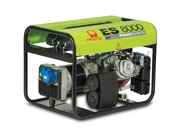 Pramac Petrol ES8000 7.2kVA Single Phase Recoil Start Portable Generator