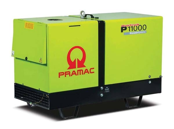 Pramac Diesel P11000 10.8kVA Three Phase Electric Start Mobile Generator