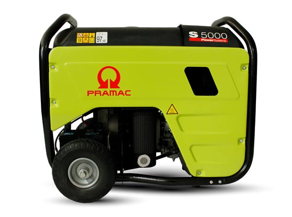 Second image of Pramac Petrol S5000 5.3kVA Single Phase Electric & Recoil Start Portable Generator